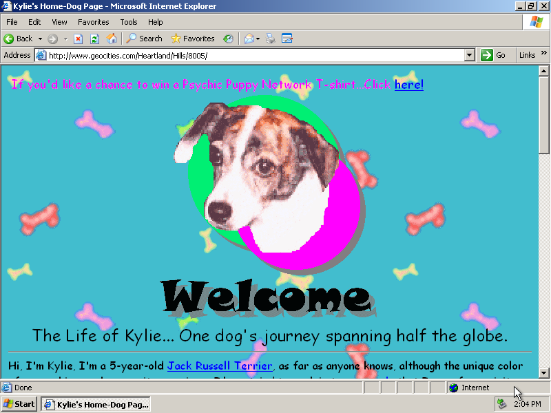 GeoCities Area51 in 1997 - Web Design Museum