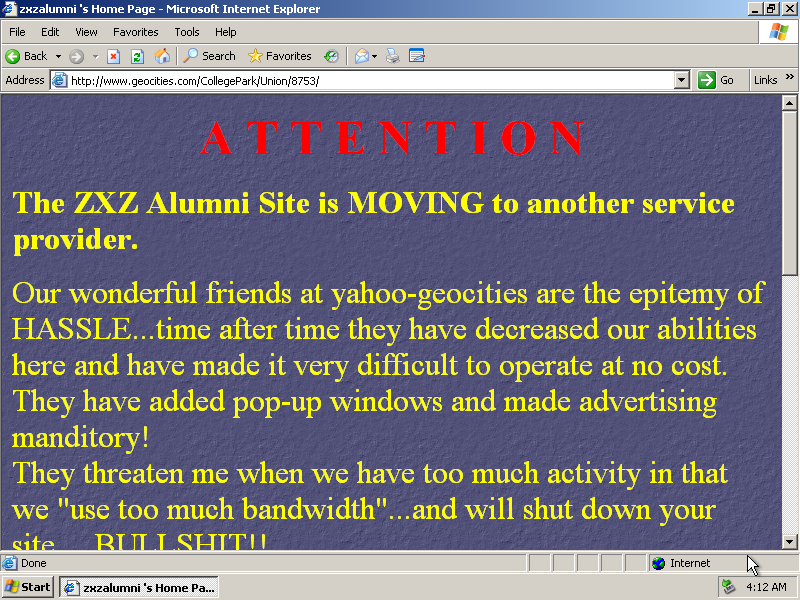 GeoCities' Afterlife and Web History