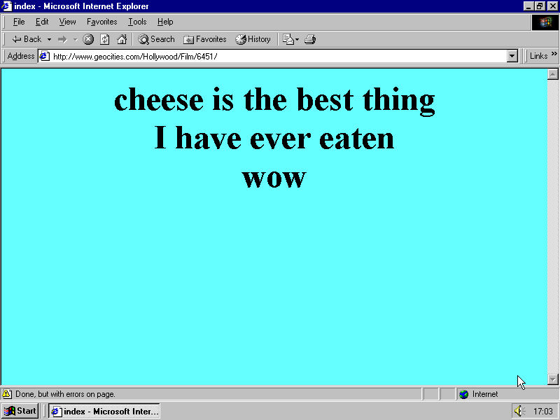 The same text, but from the original Geocities site